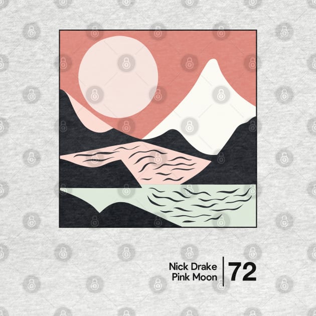 Nick Drake - Pink Moon - Minimalist Illustration Design by saudade